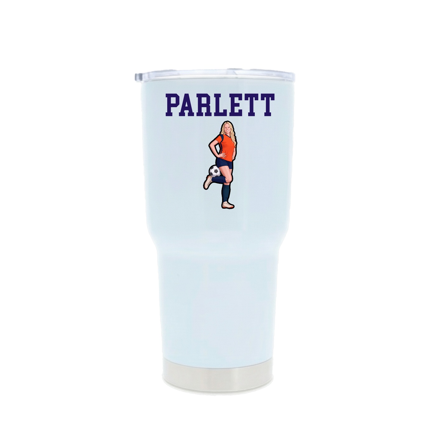 30oz Stainless Steel Tumbler — Shirsey in White