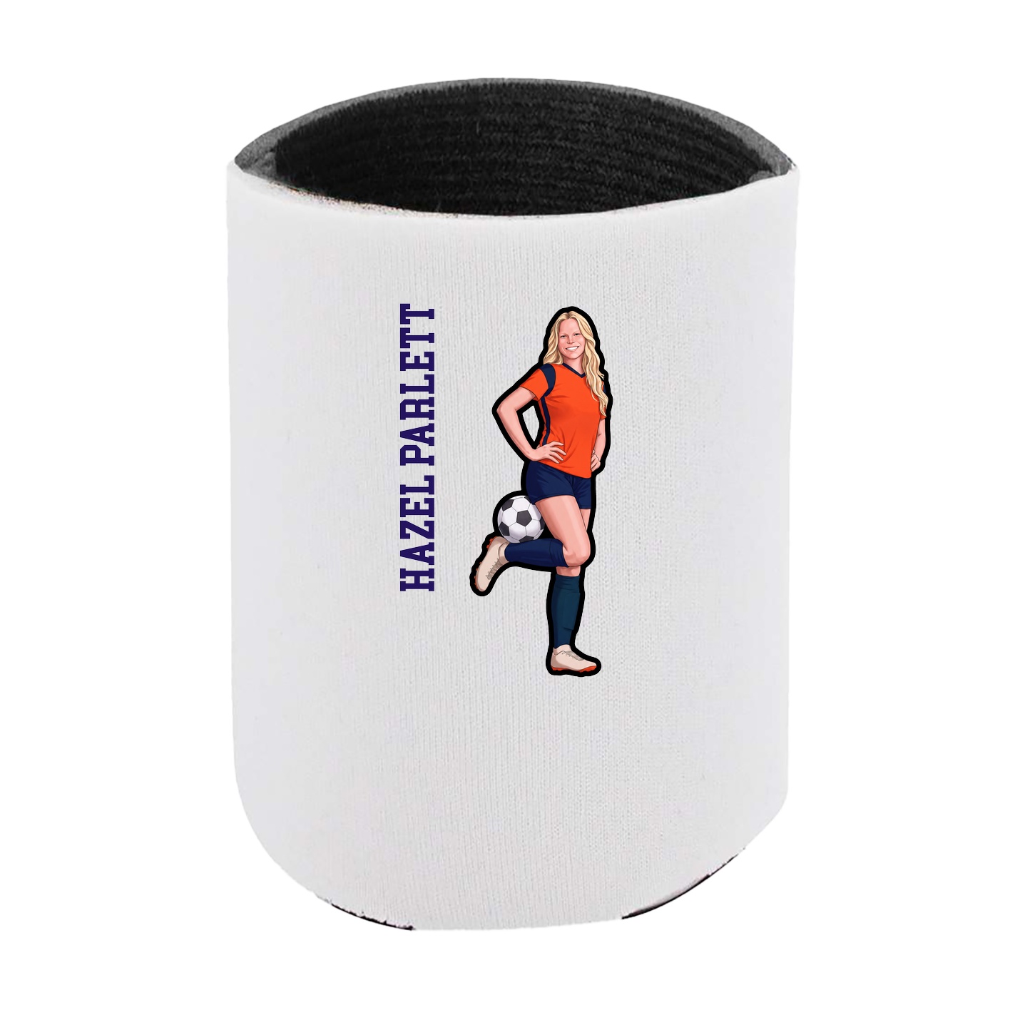 Can Holder — Name Vertical in White