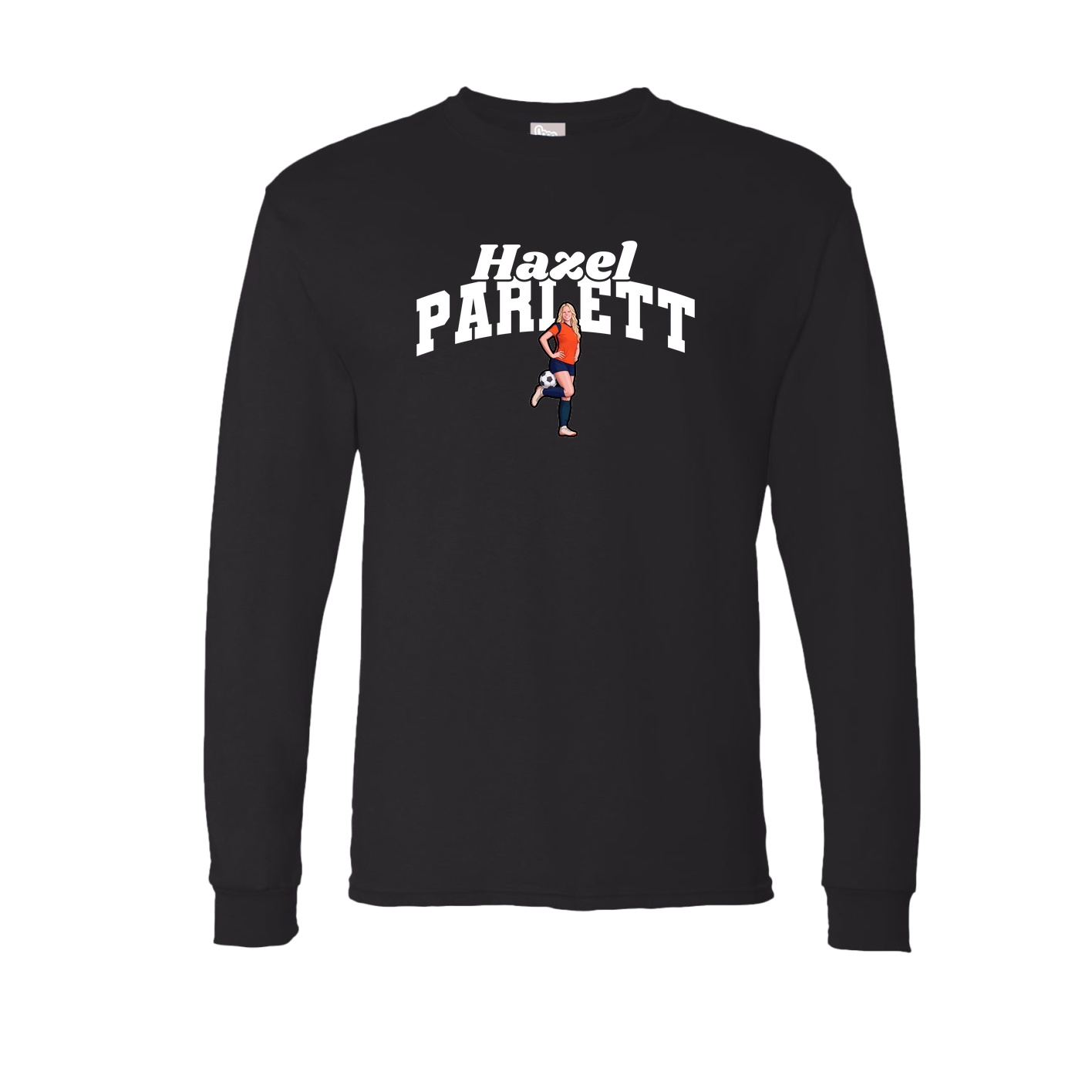 Long Sleeve Tee — Signature Arch in Black
