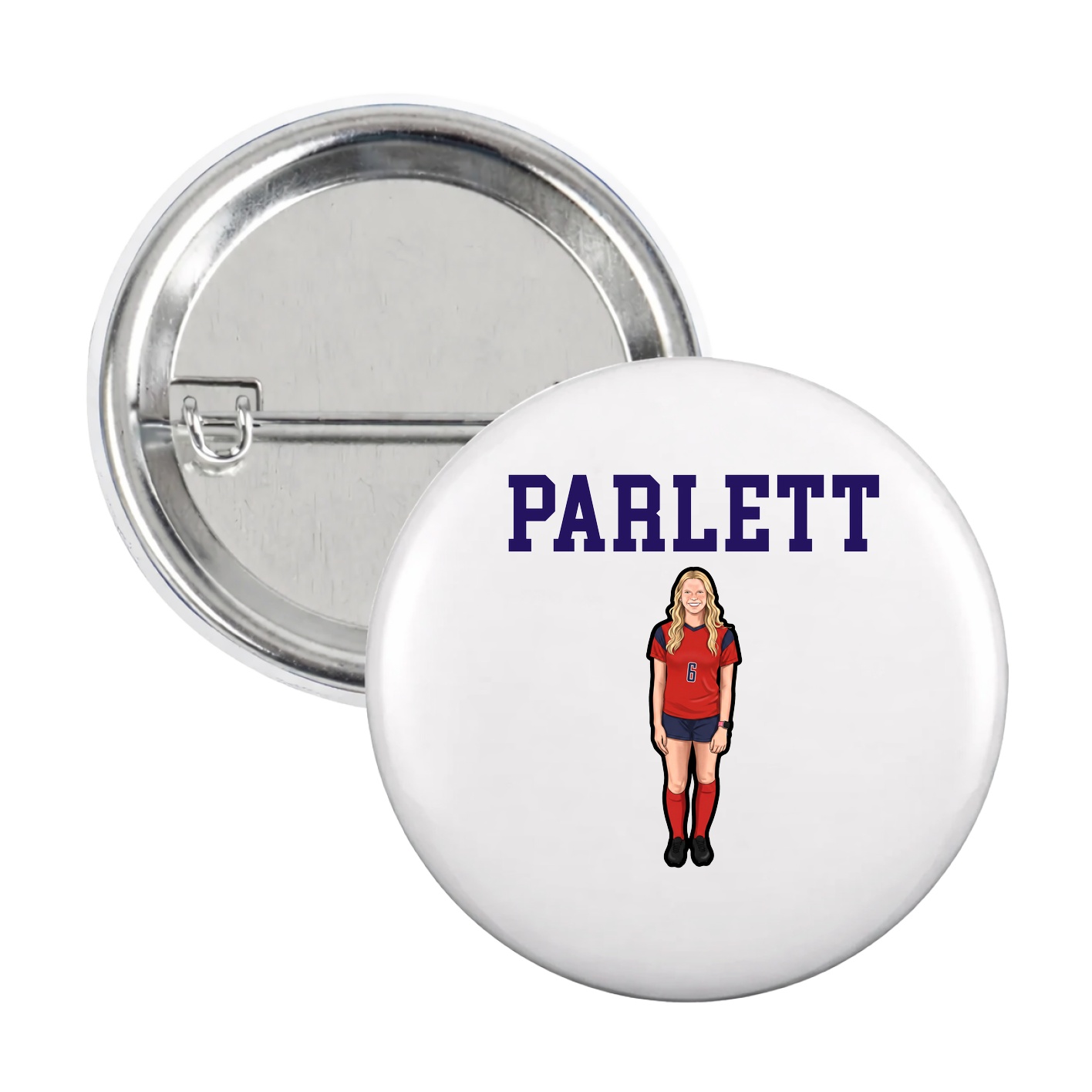 Game Day Button — Shirsey in White