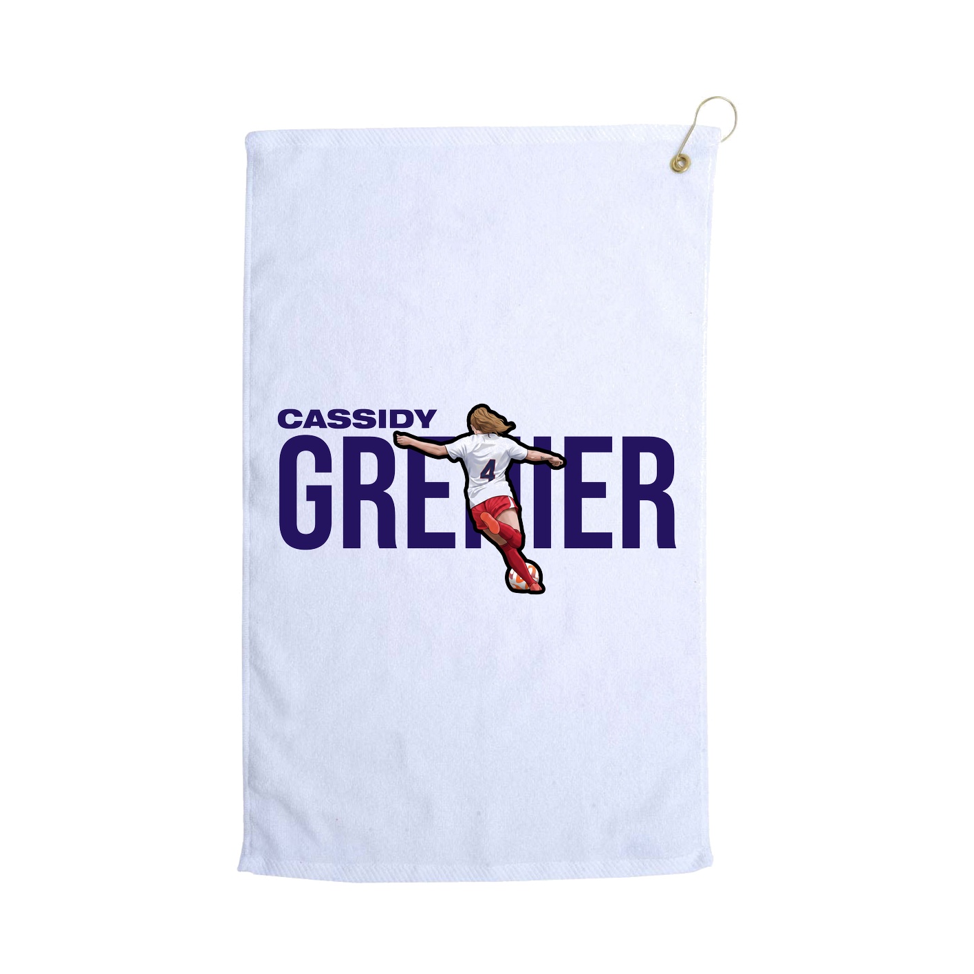Golf Towel — Player Name in White