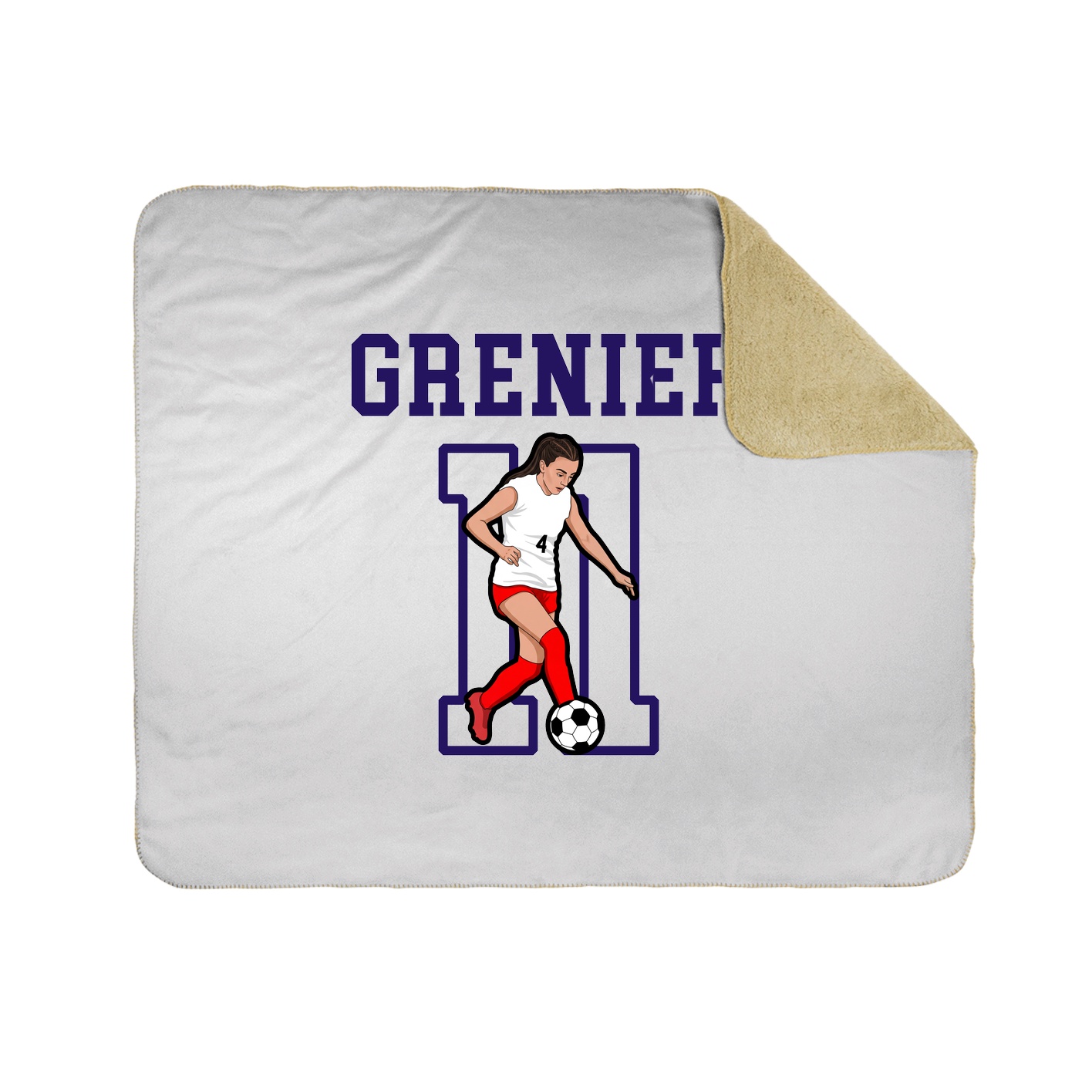 Throw Blanket — Shirsey in White