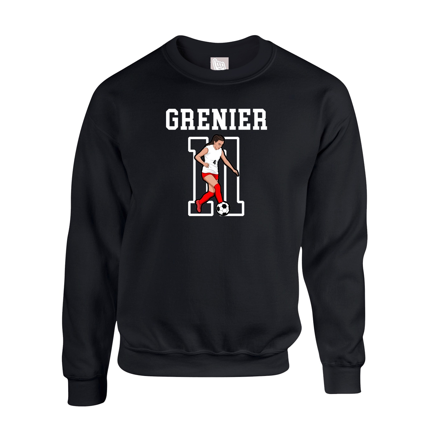 Fleece Crew — Shirsey in Black