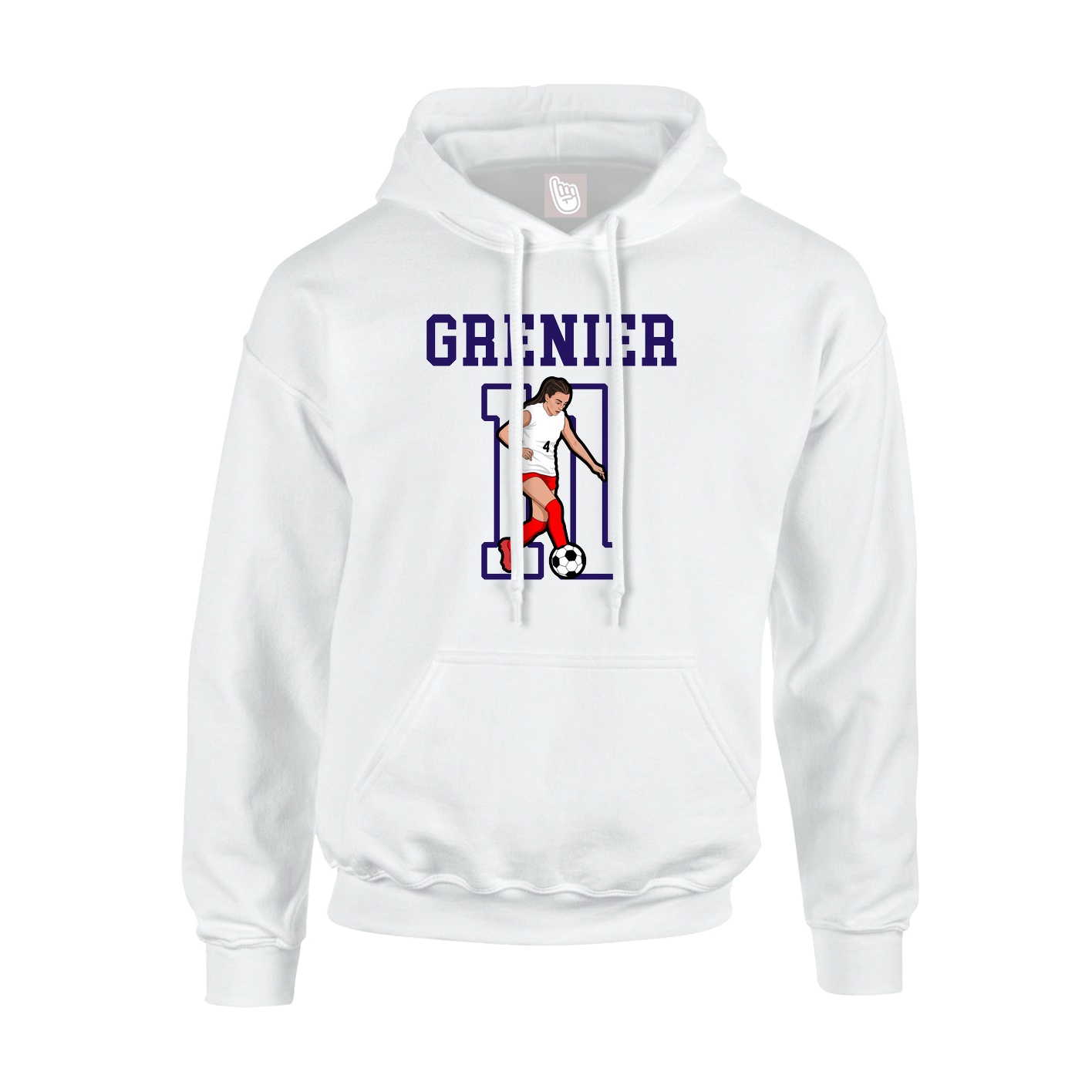 Youth Hoodie — Shirsey in White