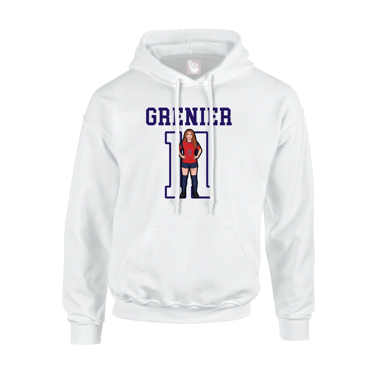 Youth Hoodie — Shirsey in White