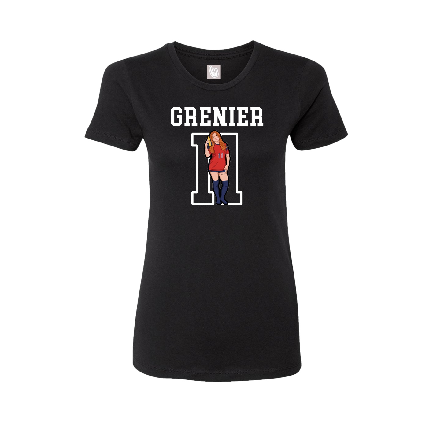 Fitted Women's Tee — Shirsey in Black