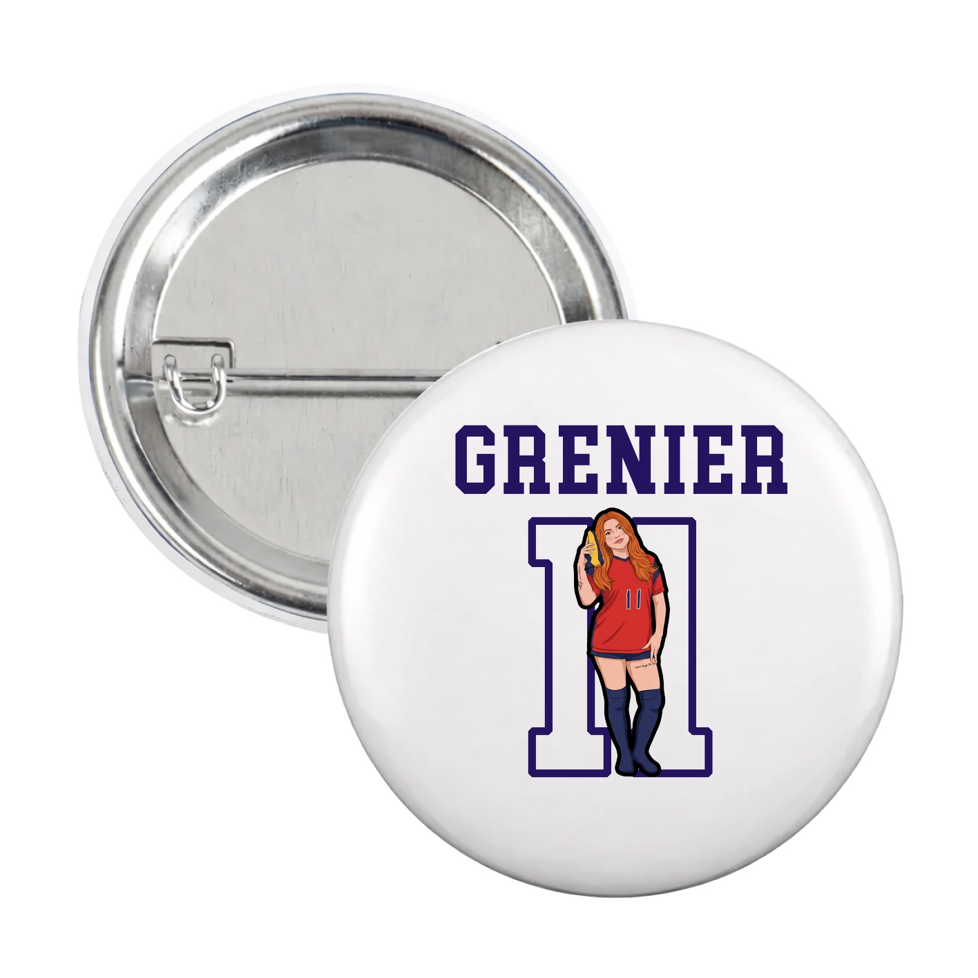 Game Day Button — Shirsey in White