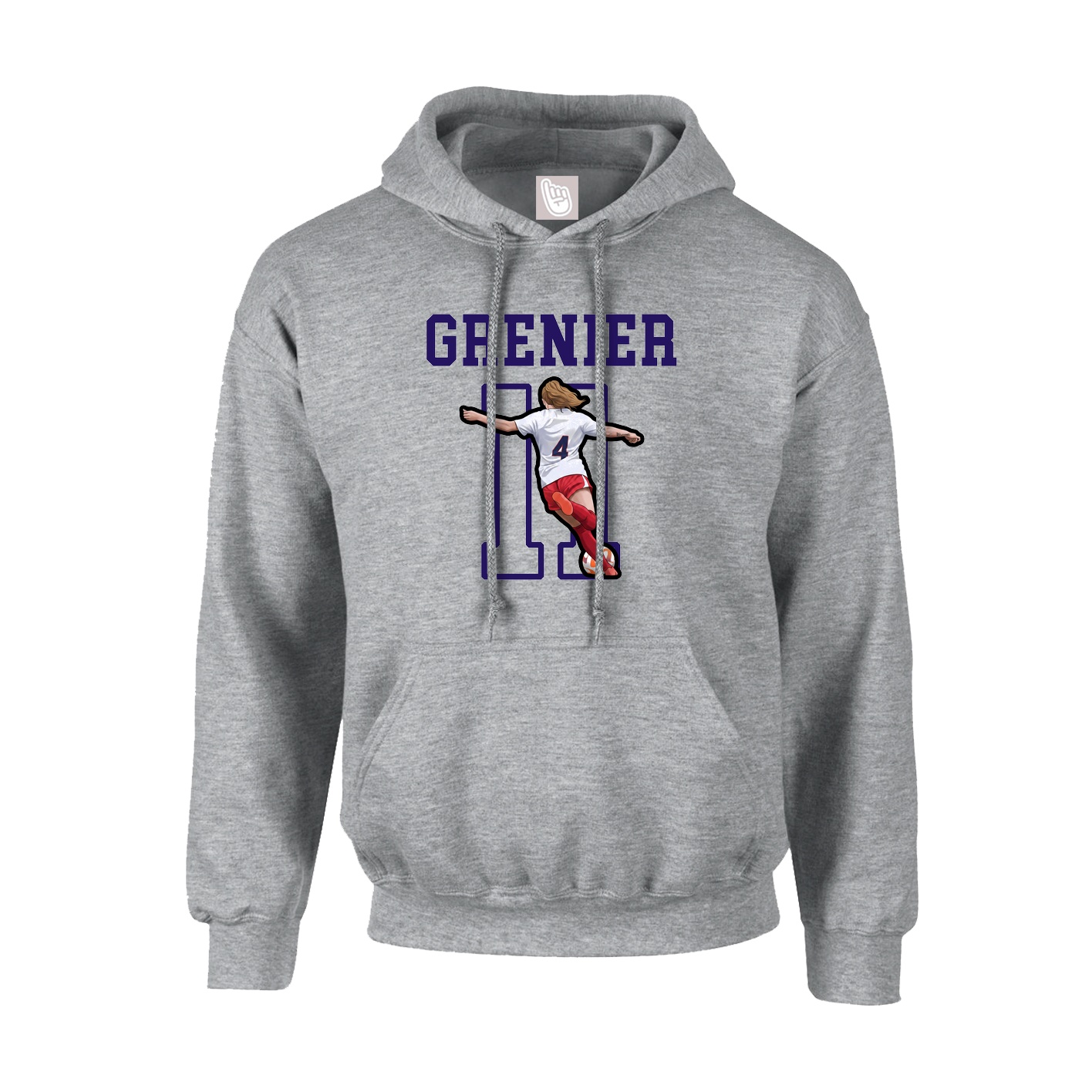 Hoodie — Shirsey in Grey