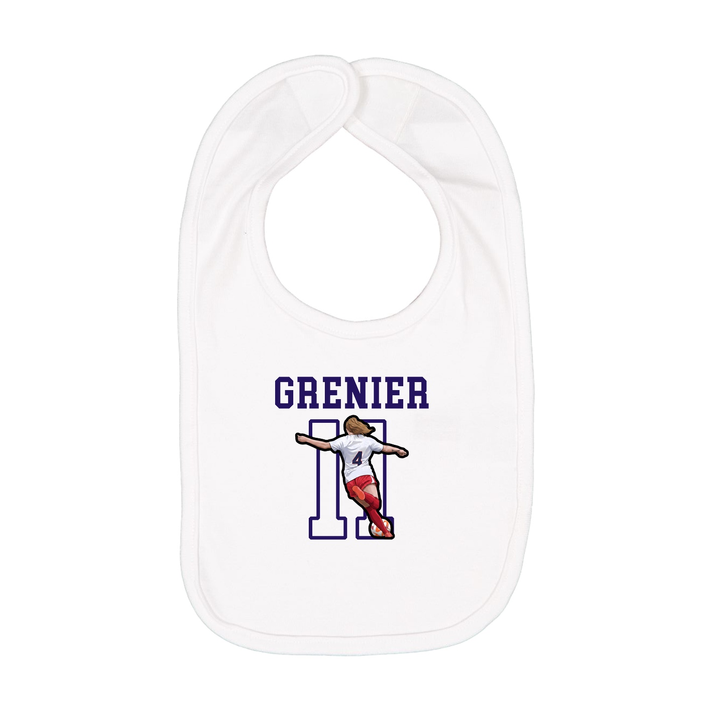 Infant Bib — Shirsey in White