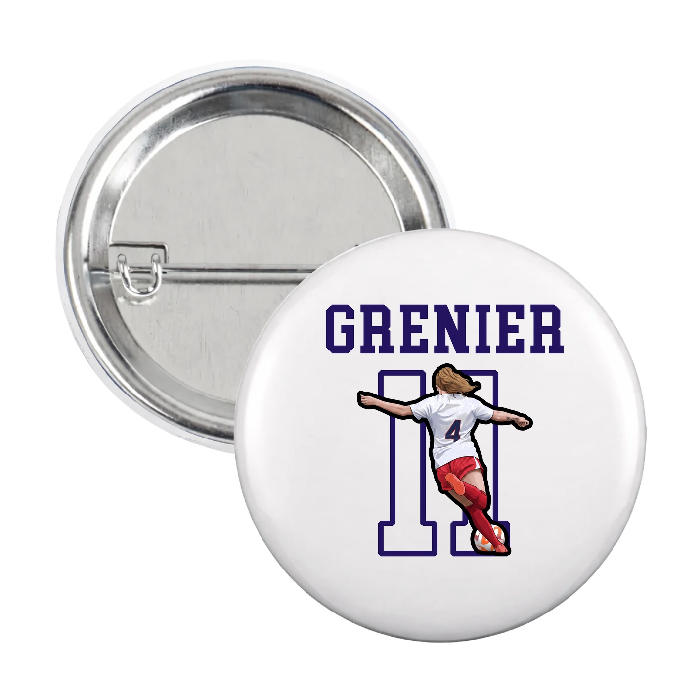 Game Day Button — Shirsey in White