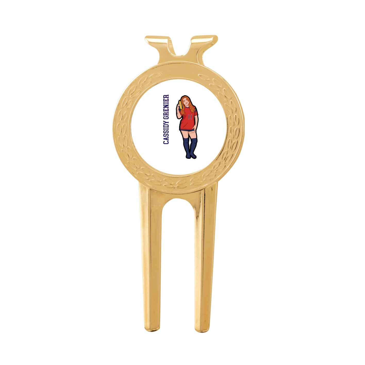 Divot Tool with Ball Marker — Name Vertical in Classic
