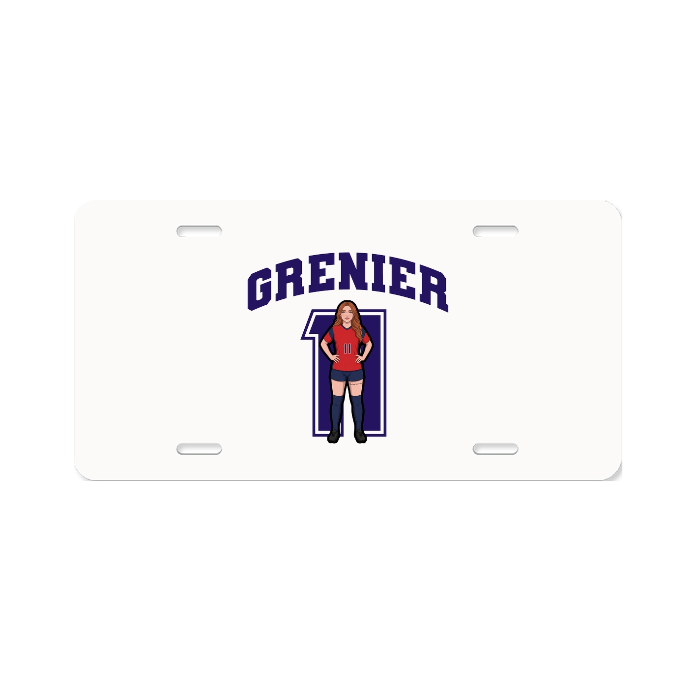 License Plate — Number in Classic