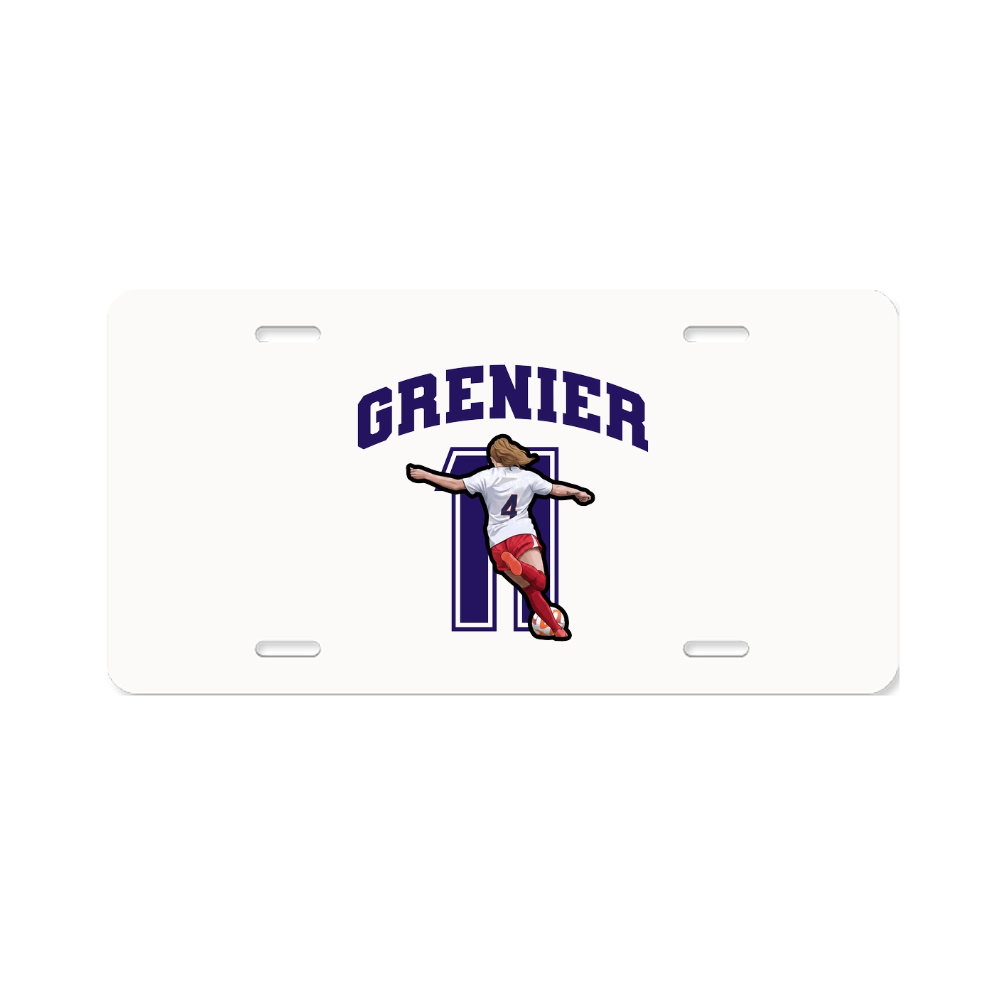 License Plate — Number in Classic