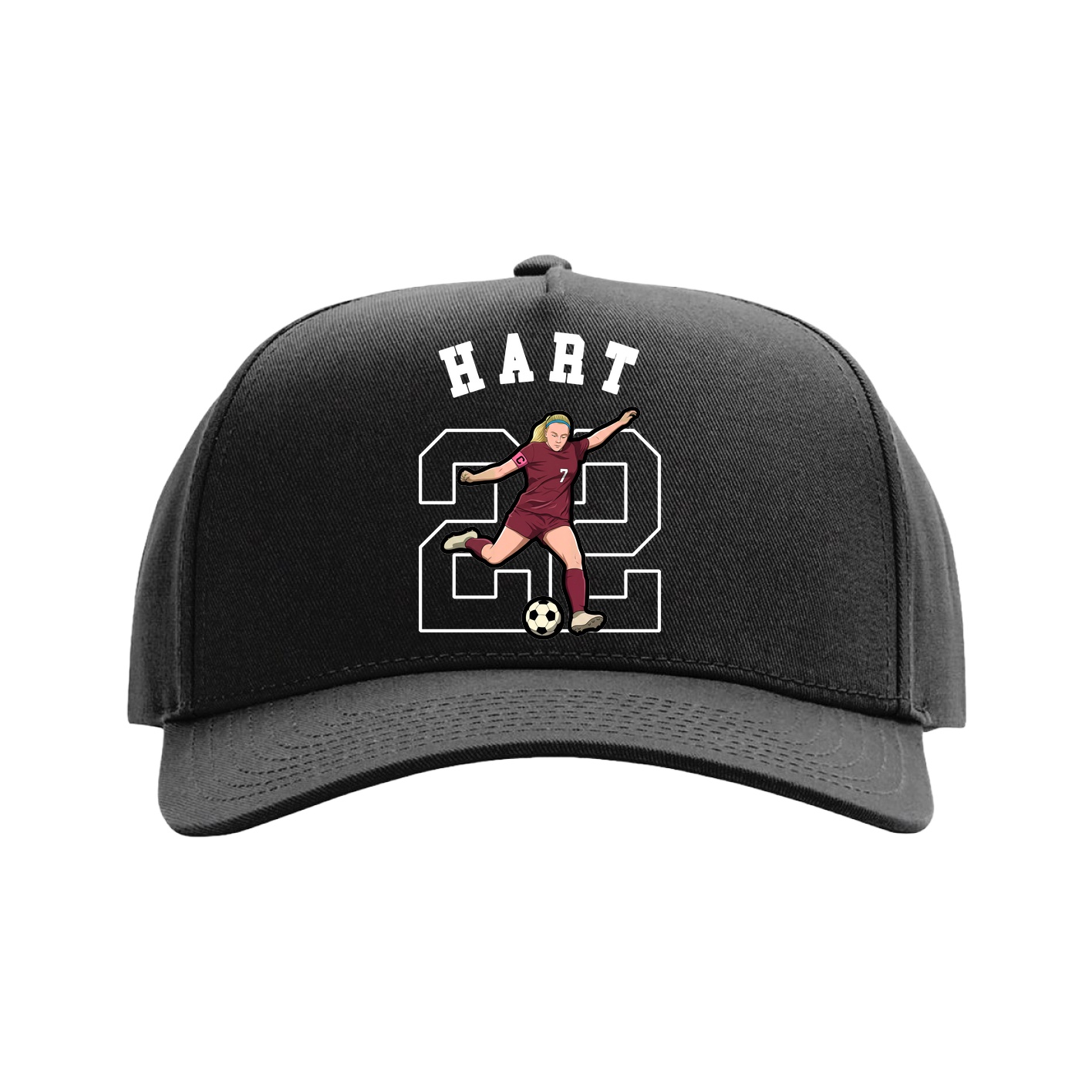 Full Fabric Five-Panel Champ Cap
