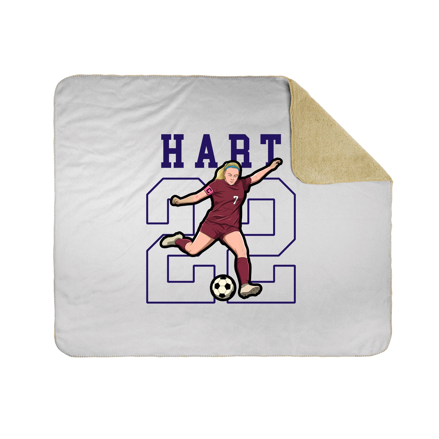 Throw Blanket — Shirsey in White