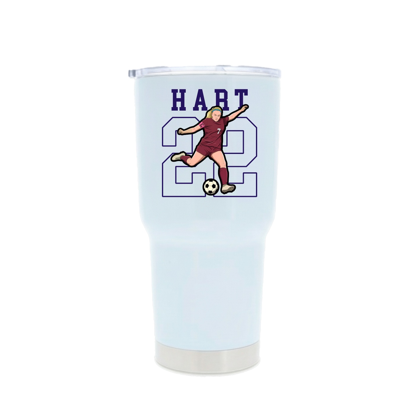 30oz Stainless Steel Tumbler — Shirsey in White