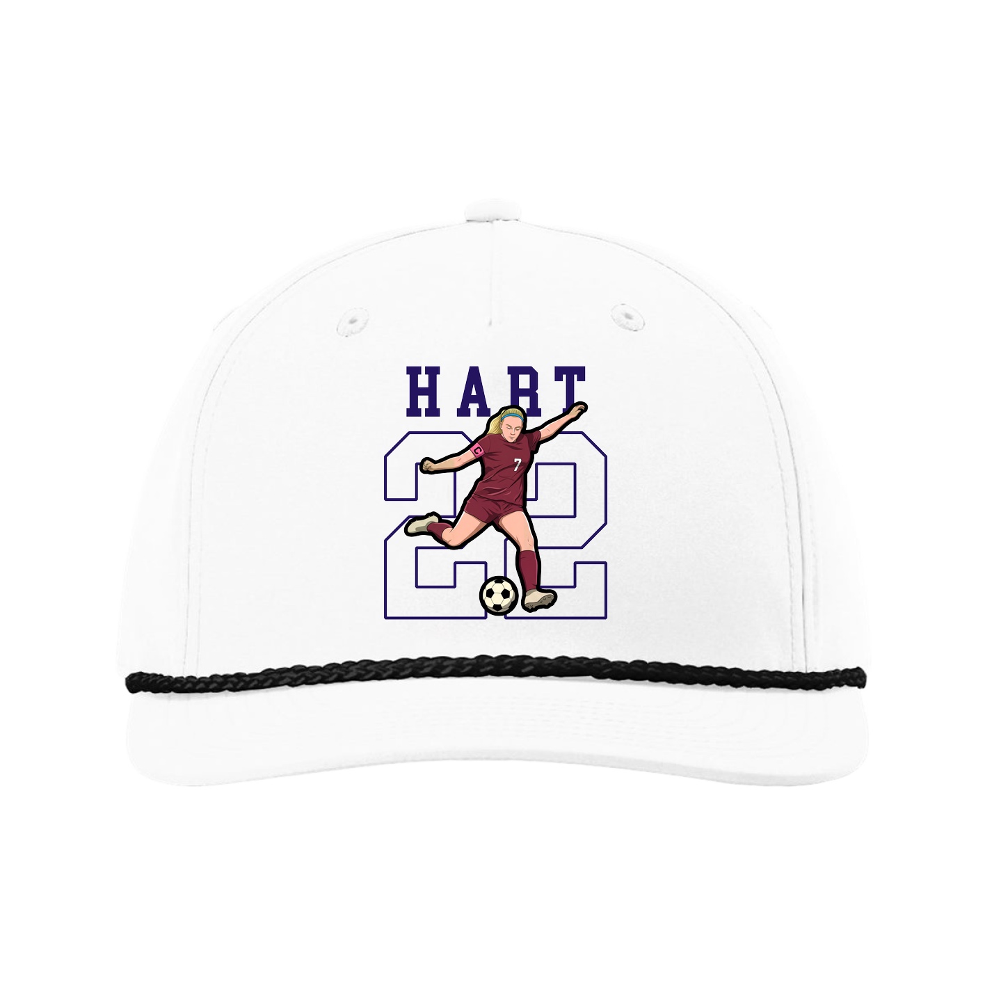 Five-Panel Classic Rope Cap — Shirsey in White