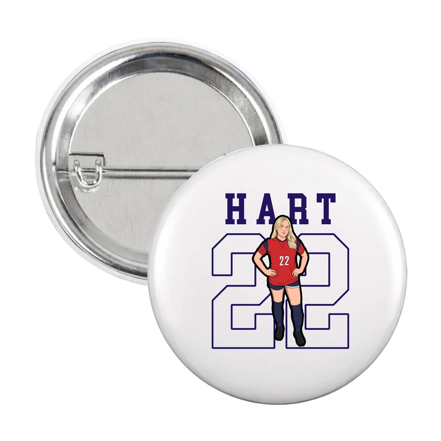 Game Day Button — Shirsey in White