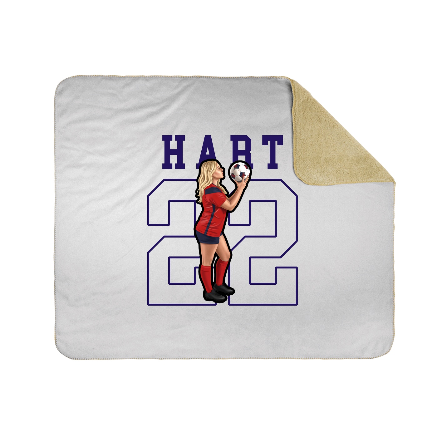 Throw Blanket — Shirsey in White