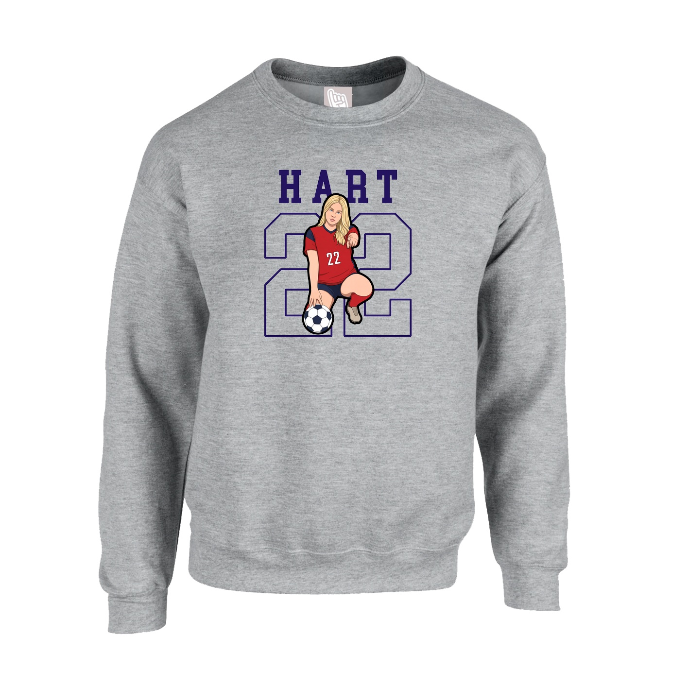 Fleece Crew — Shirsey in Grey