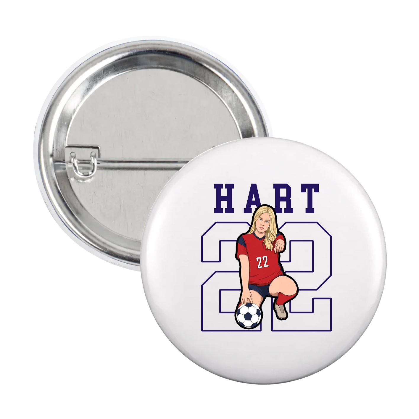 Game Day Button — Shirsey in White