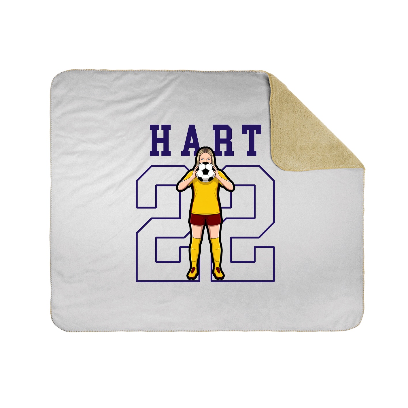 Throw Blanket — Shirsey in White