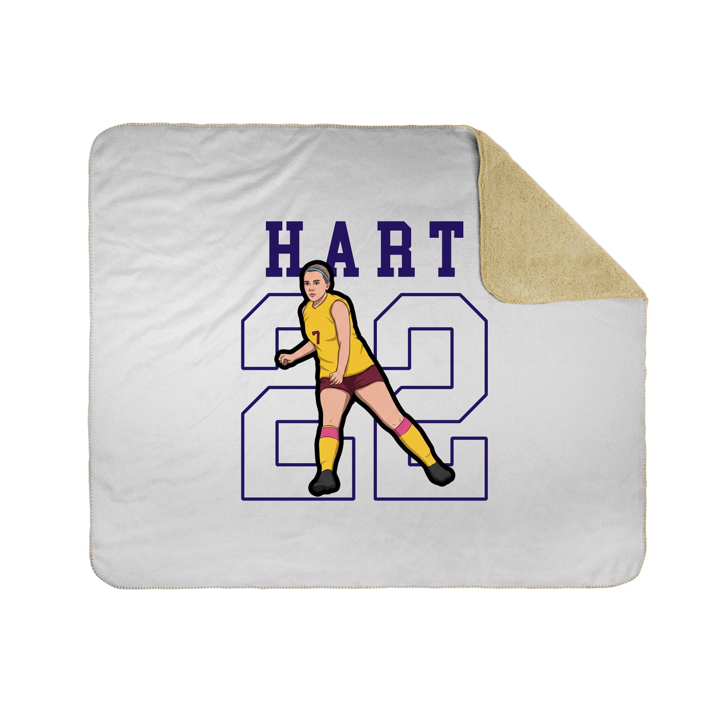 Throw Blanket — Shirsey in White