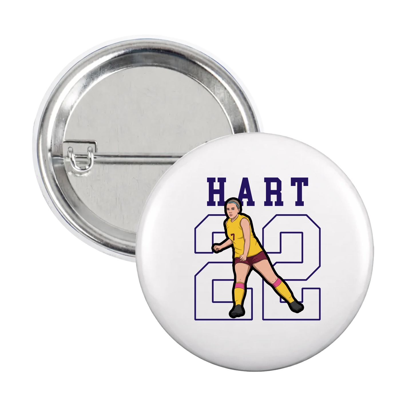 Game Day Button — Shirsey in White
