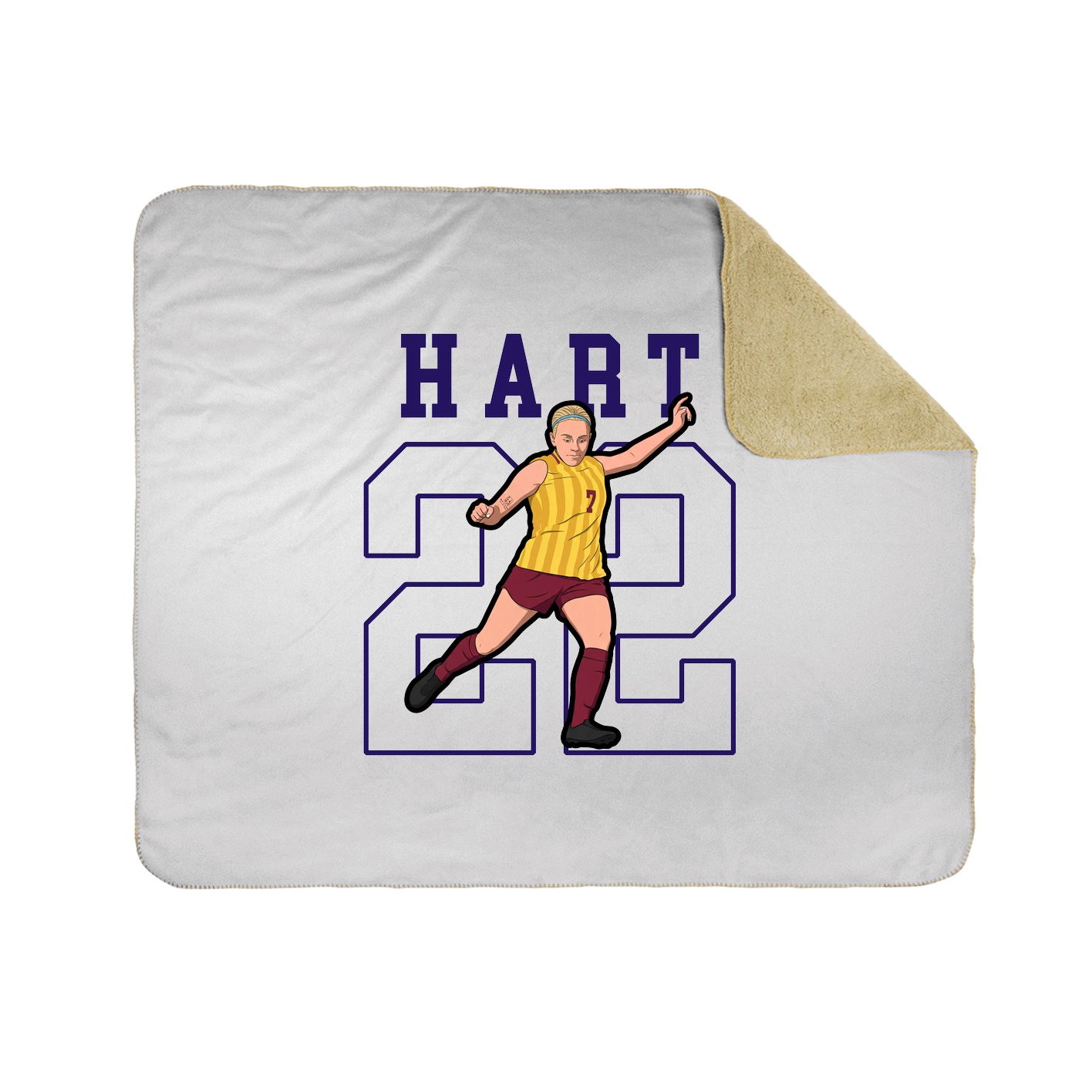 Throw Blanket — Shirsey in White