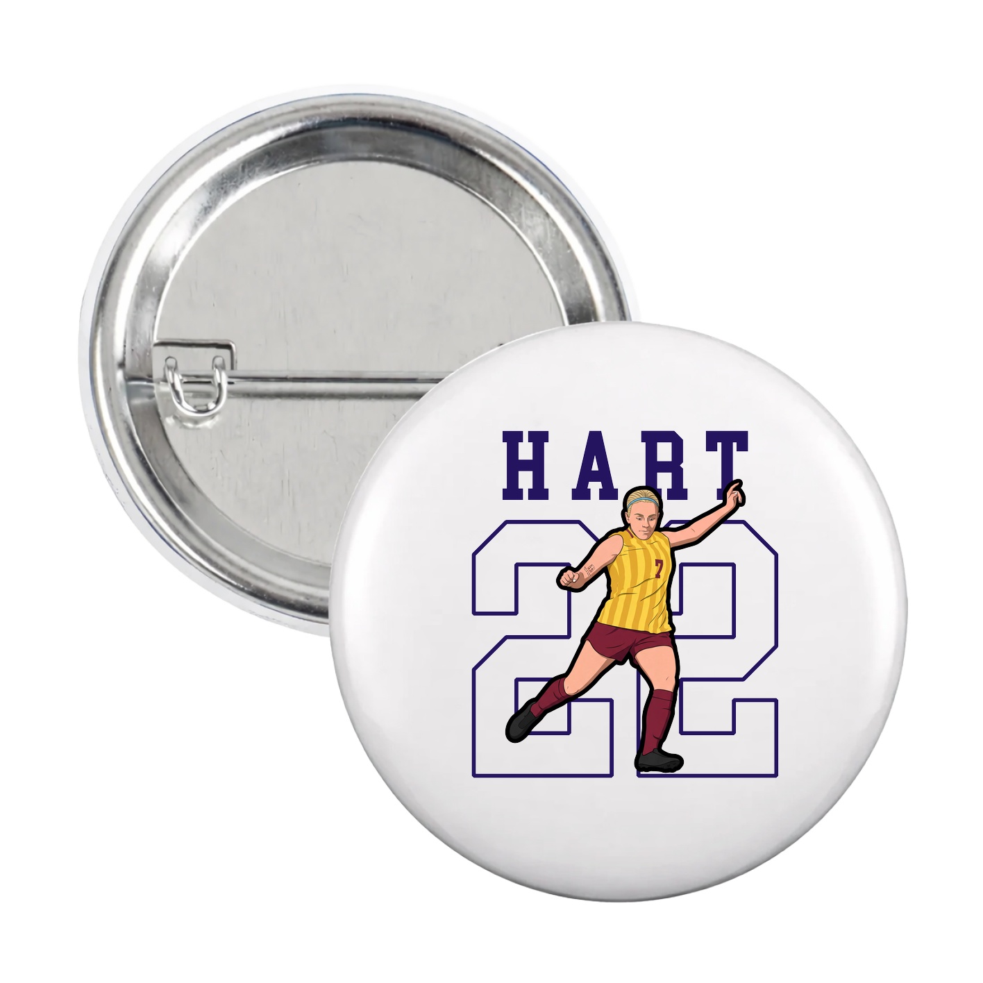 Game Day Button — Shirsey in White