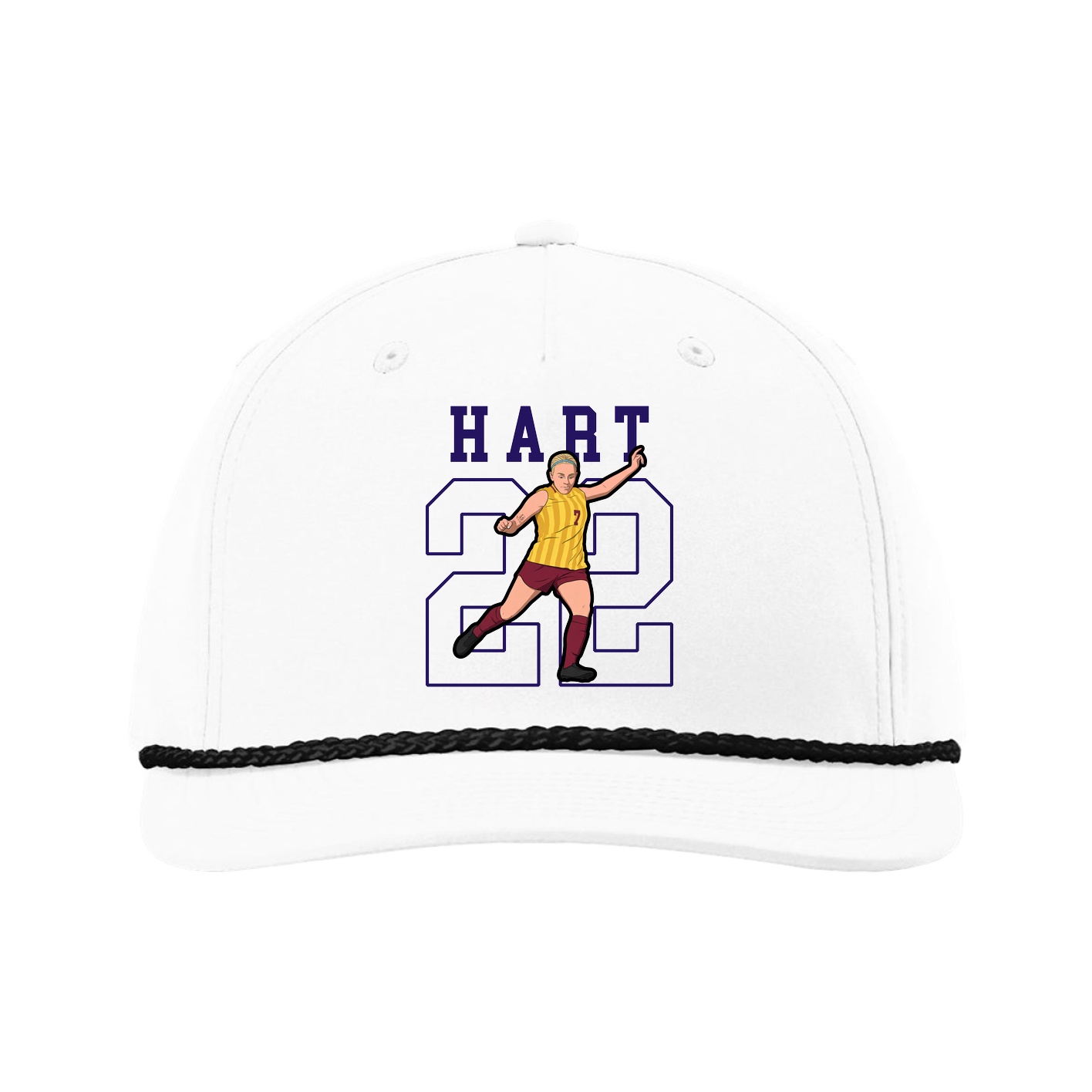 Five-Panel Classic Rope Cap — Shirsey in White