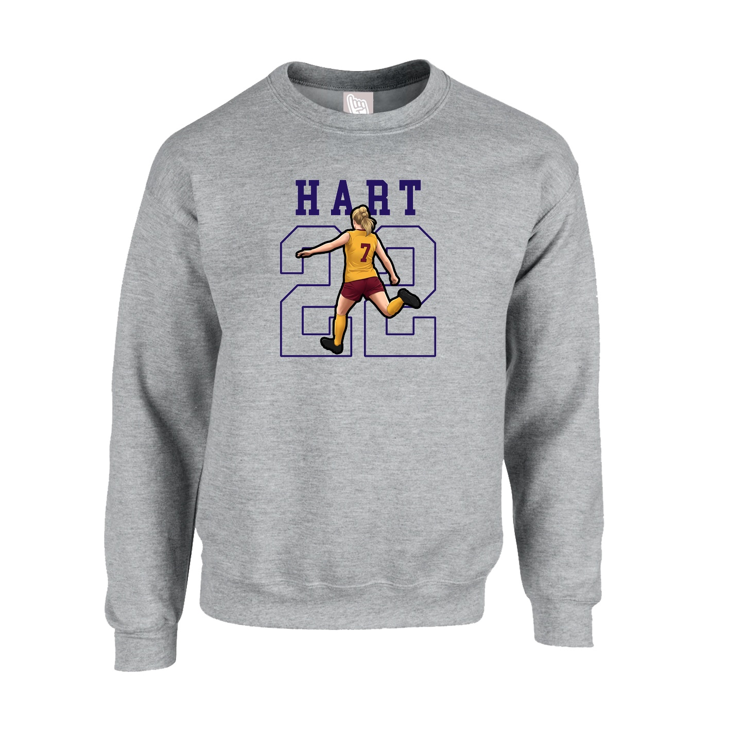 Fleece Crew — Shirsey in Grey
