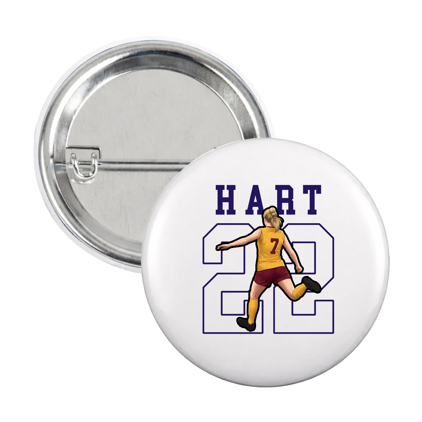 Game Day Button — Shirsey in White