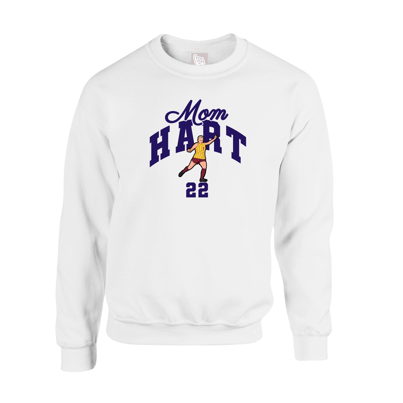 Fleece Crew — Mothers Day Arch in White