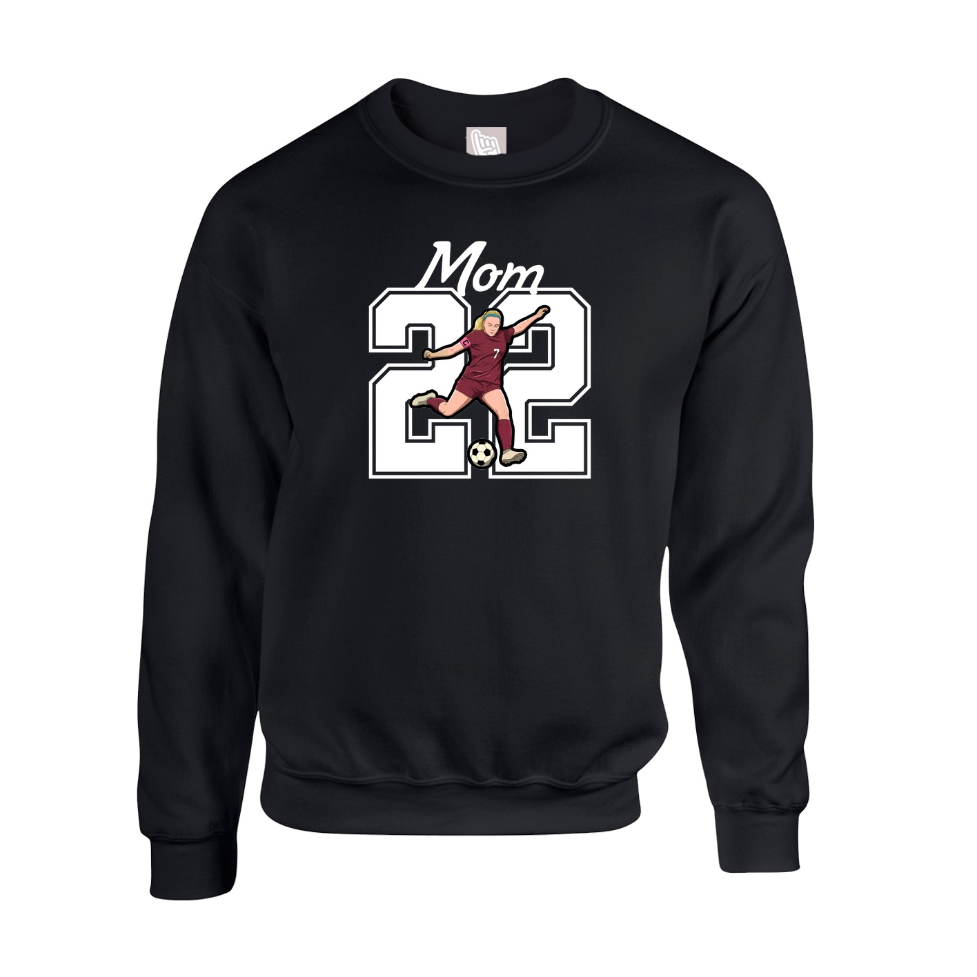 Fleece Crew — Mothers Day Shirsey in Black
