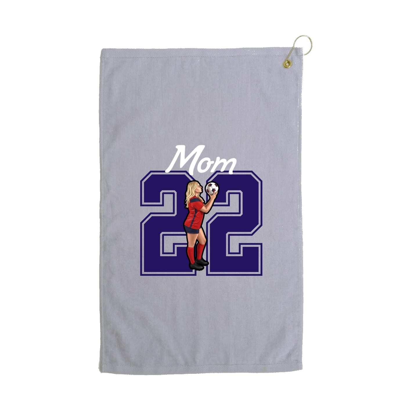 Golf Towel — Mothers Day Shirsey in Grey
