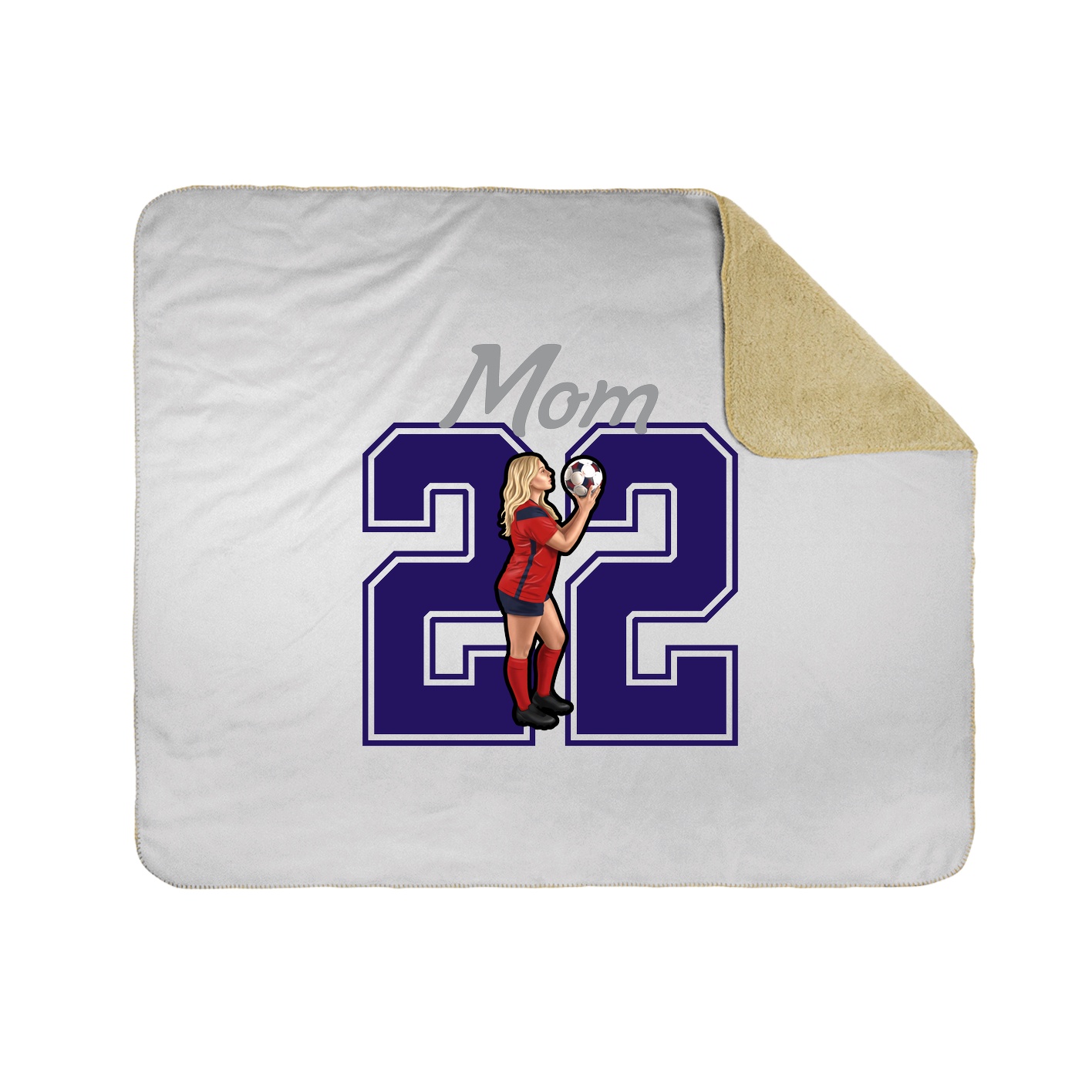 Throw Blanket — Mothers Day Shirsey in White
