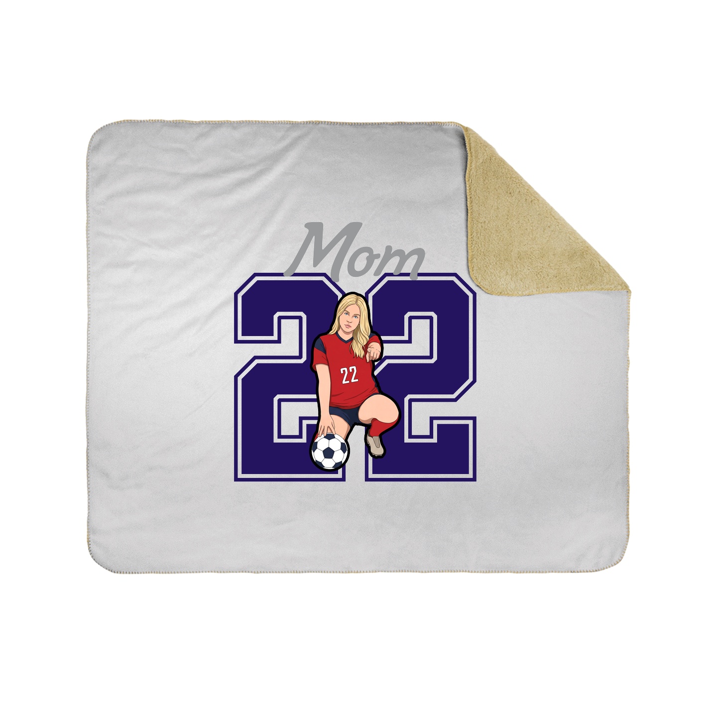 Throw Blanket — Mothers Day Shirsey in White