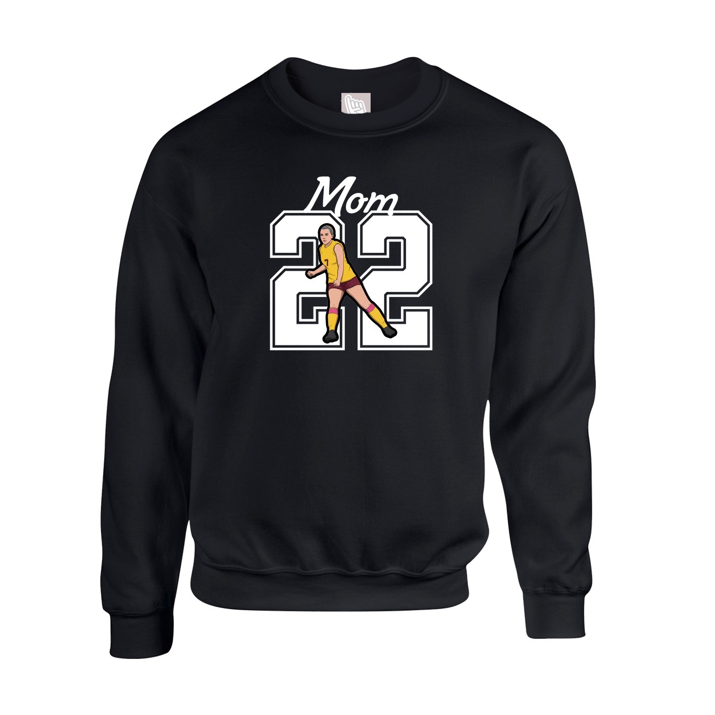 Fleece Crew — Mothers Day Shirsey in Black