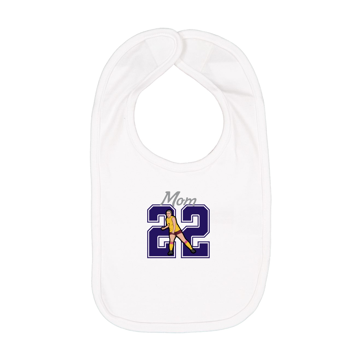Infant Bib — Mothers Day Shirsey in White