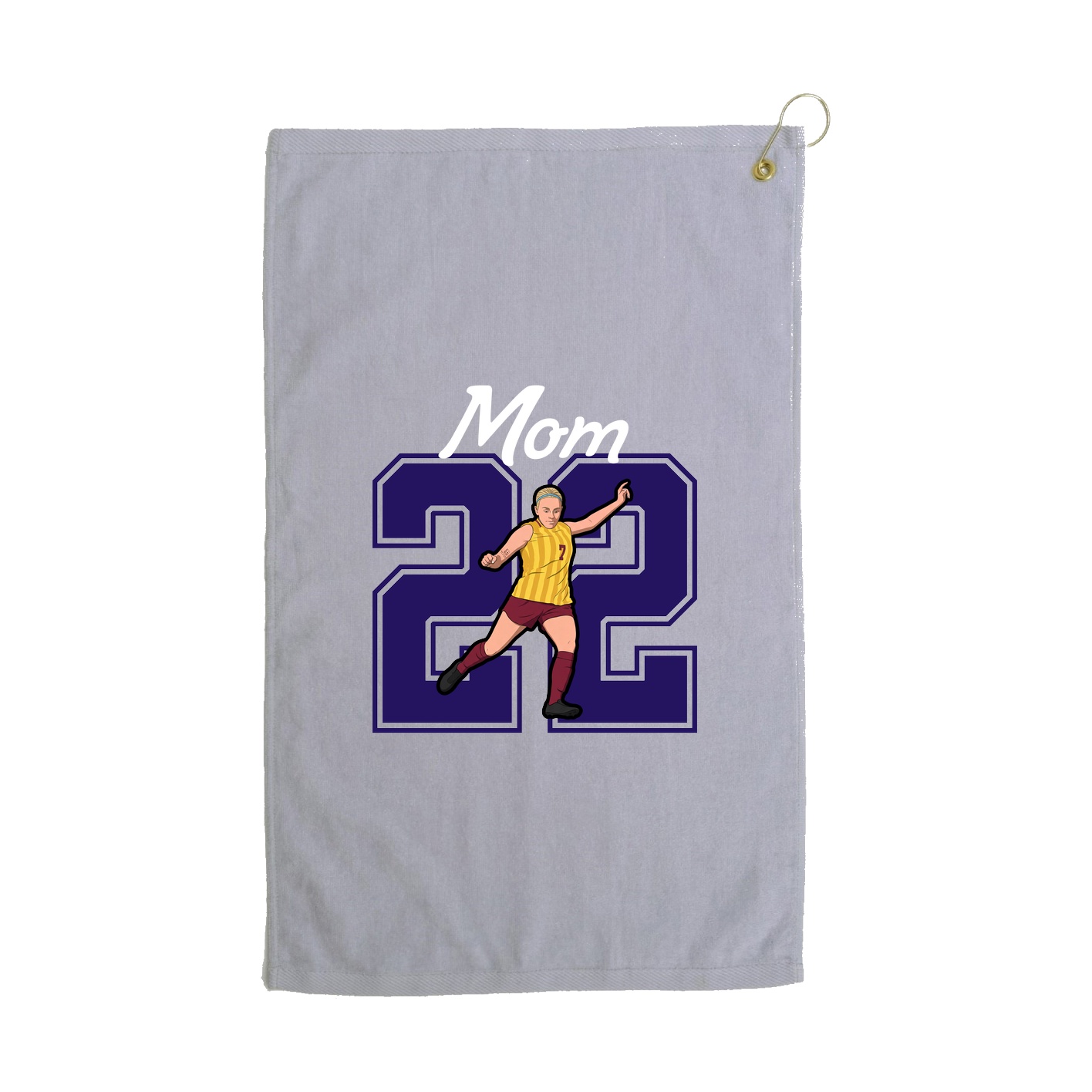 Golf Towel — Mothers Day Shirsey in Grey