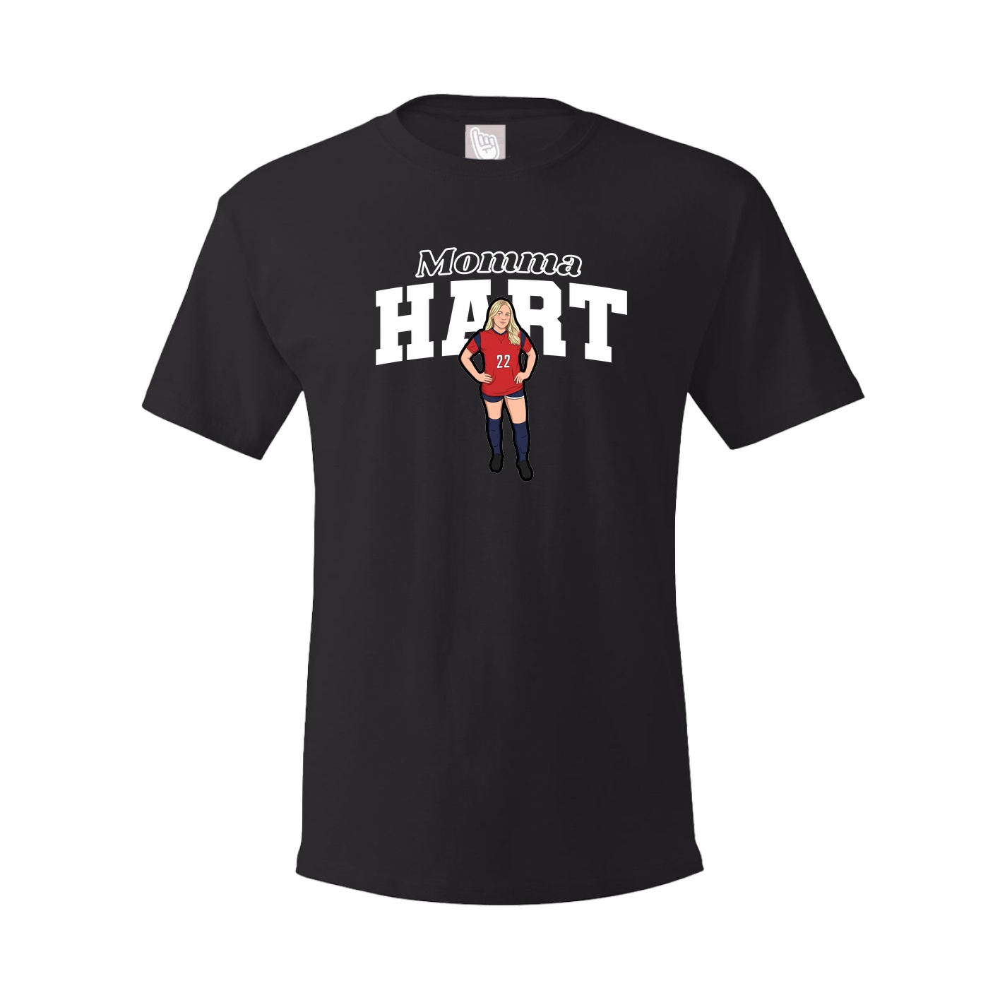 Youth Tee — Mothers Day Block in Black