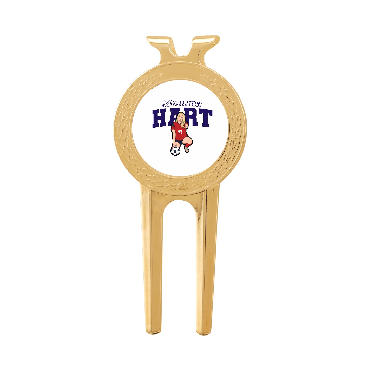 Divot Tool with Ball Marker — Mothers Day Block in Classic