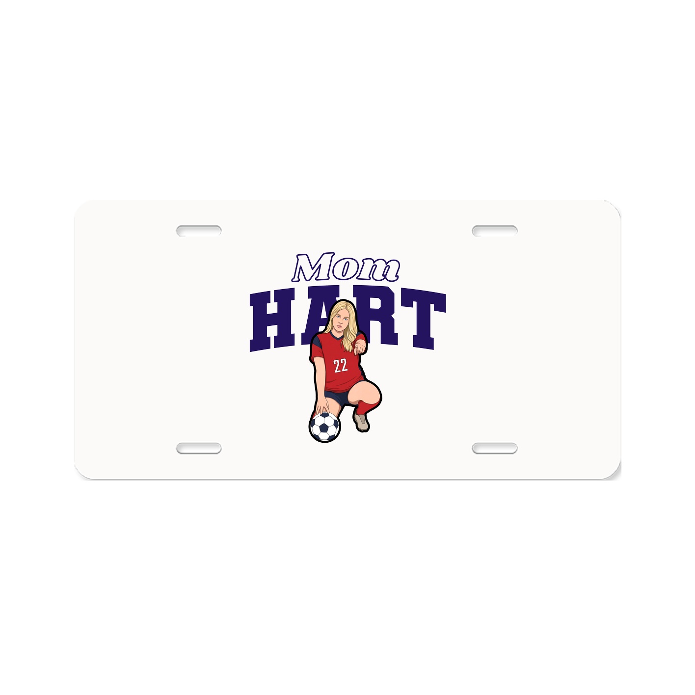 License Plate — Mothers Day Block in Classic