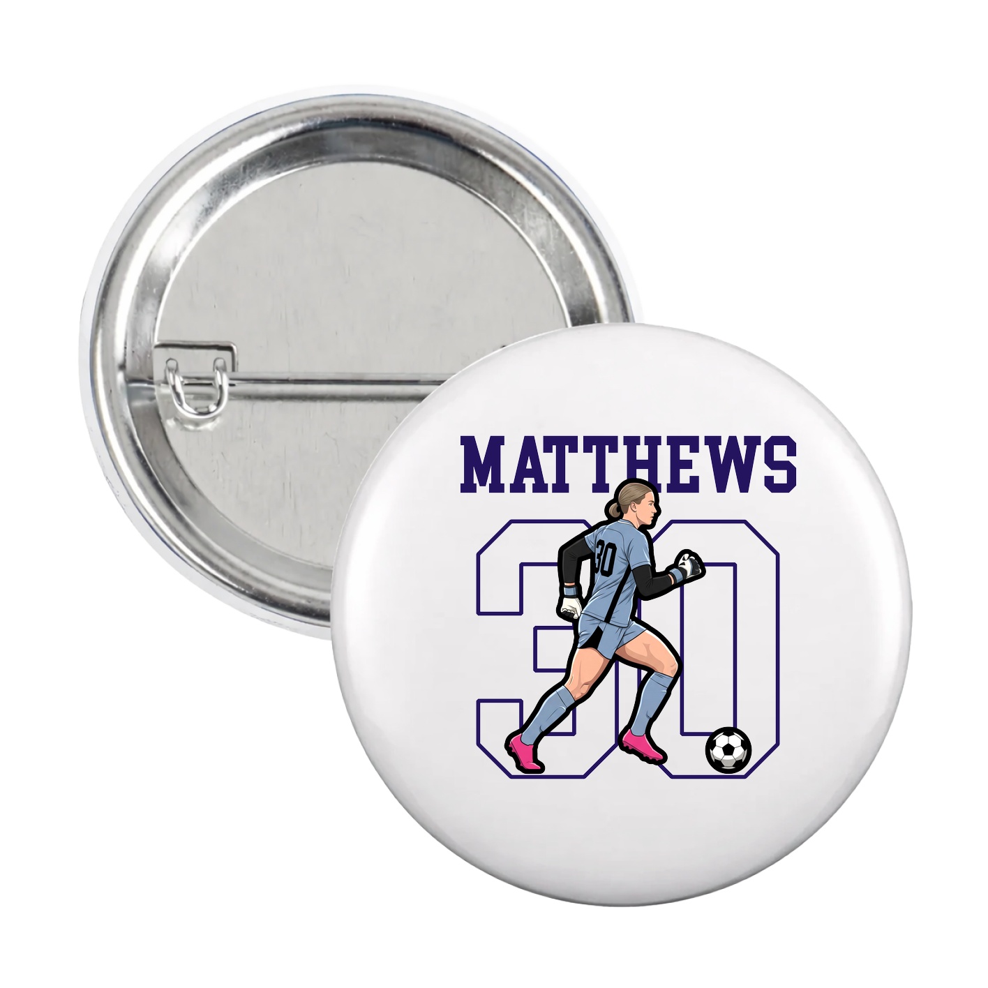 Game Day Button — Shirsey in White