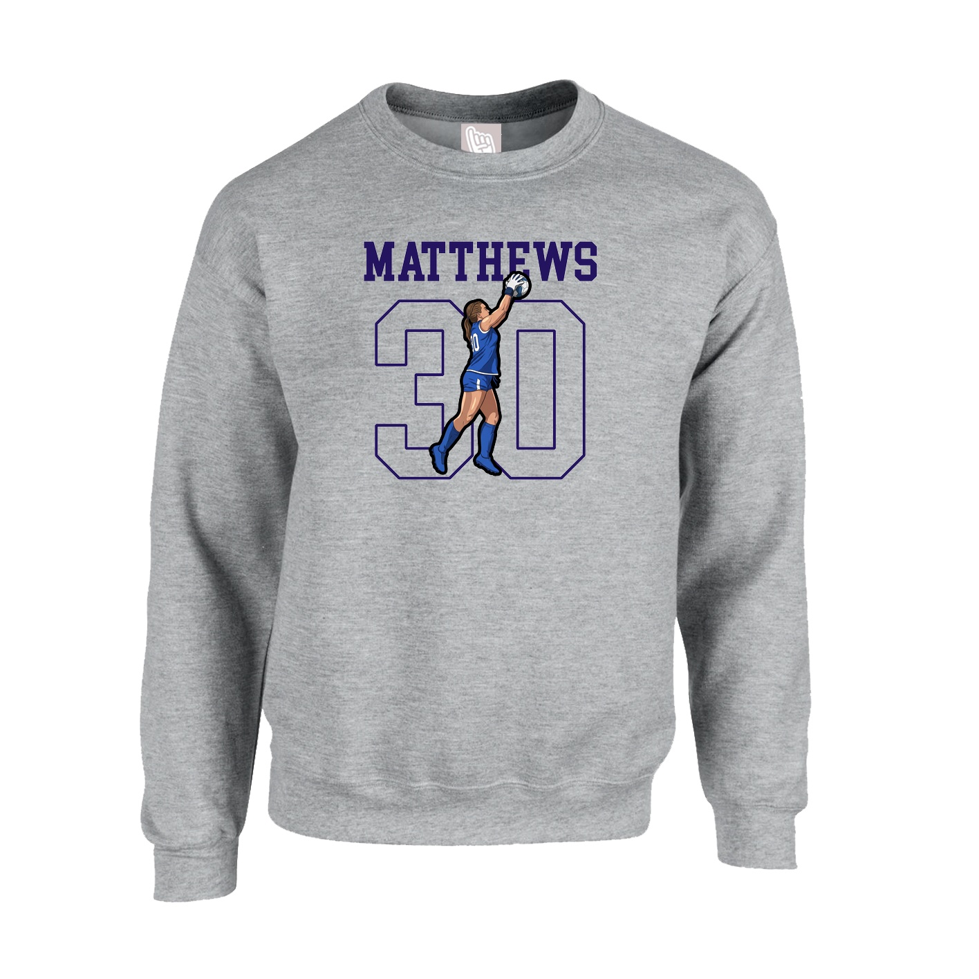 Fleece Crew — Shirsey in Grey