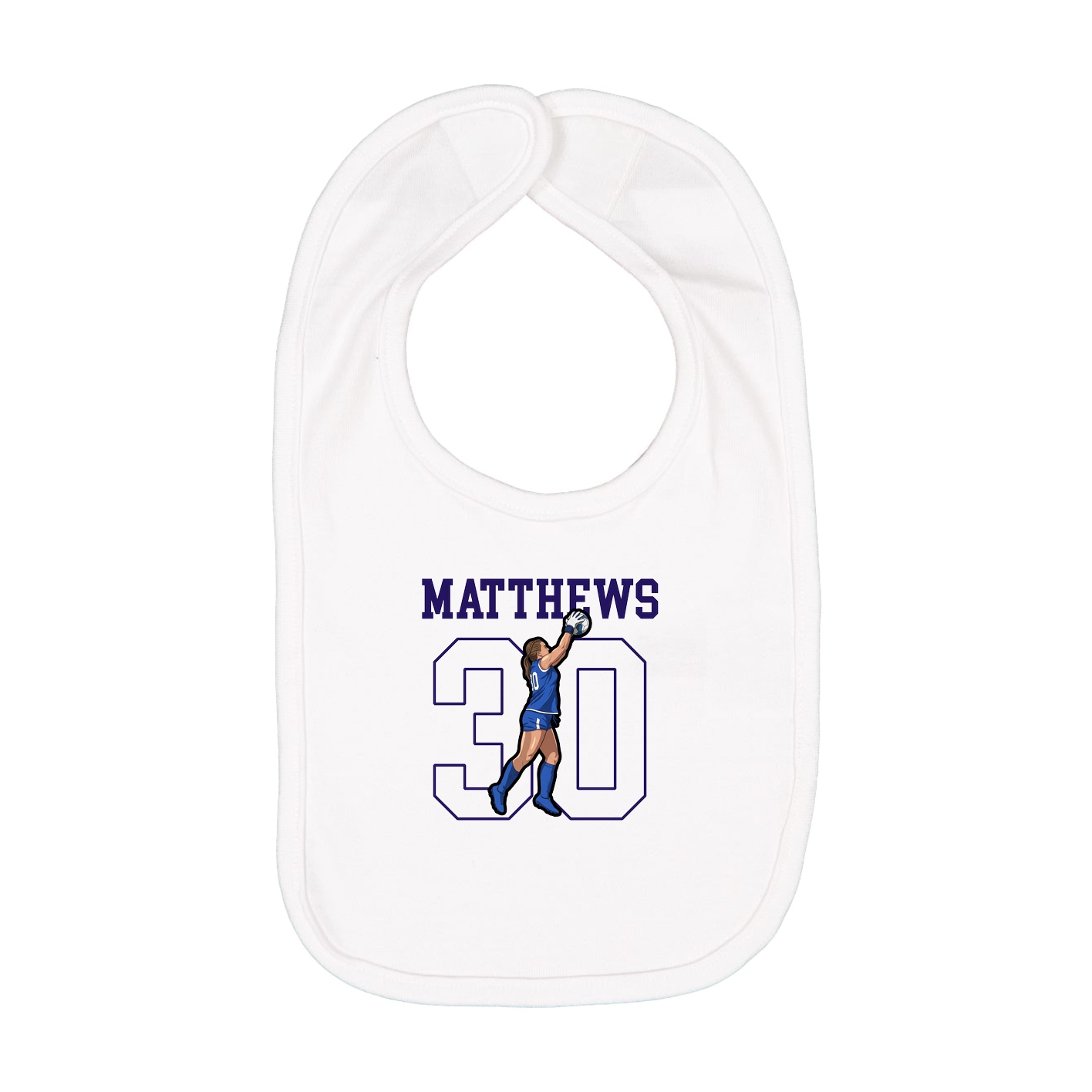 Infant Bib — Shirsey in White