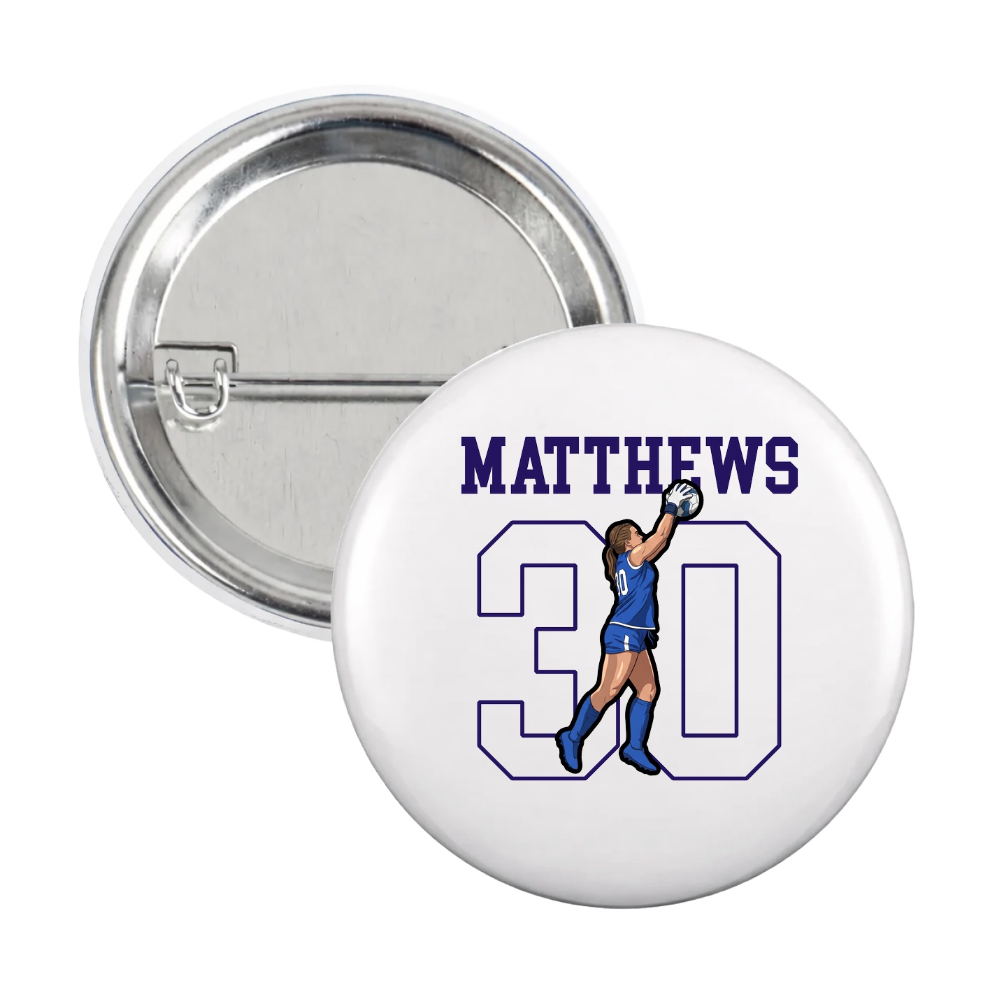 Game Day Button — Shirsey in White