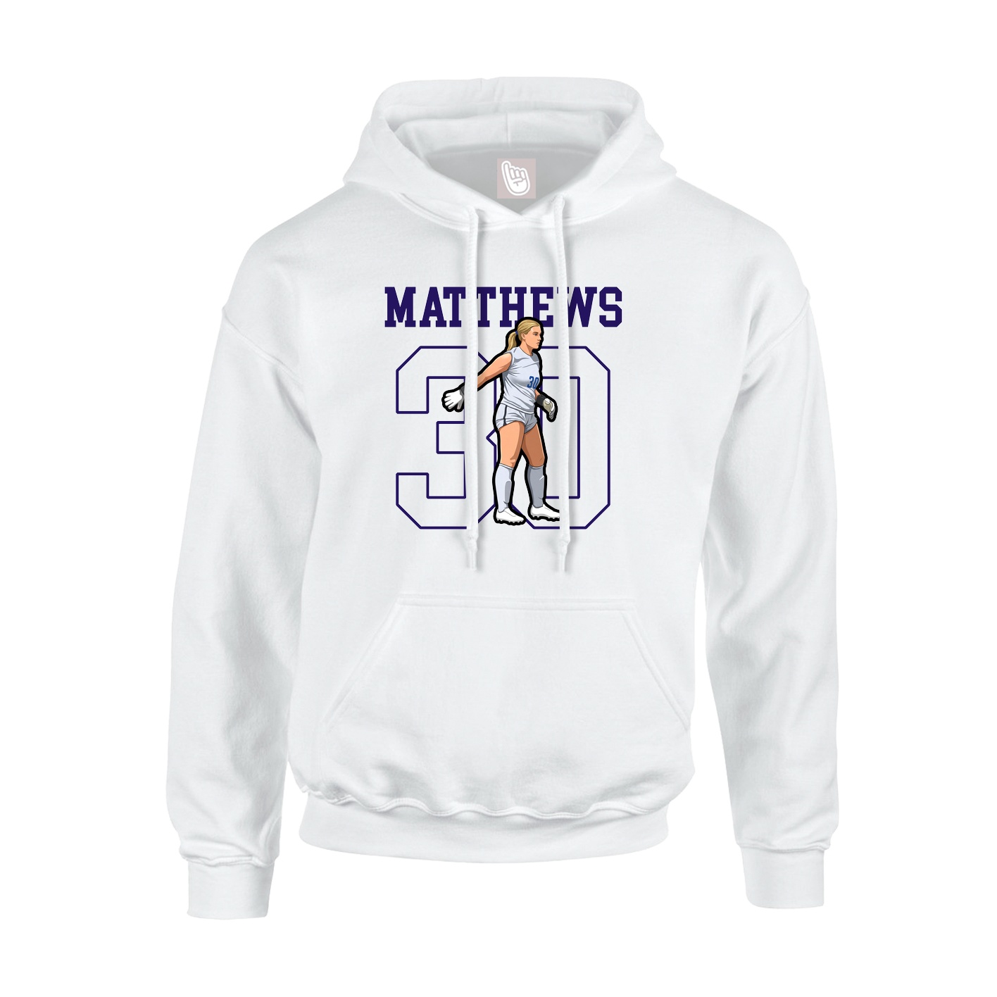 Hoodie — Shirsey in White