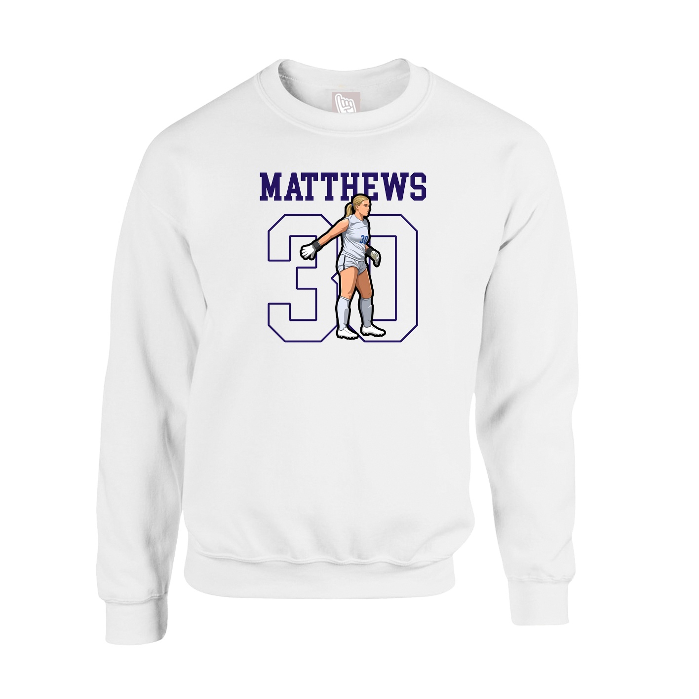 Fleece Crew — Shirsey in White